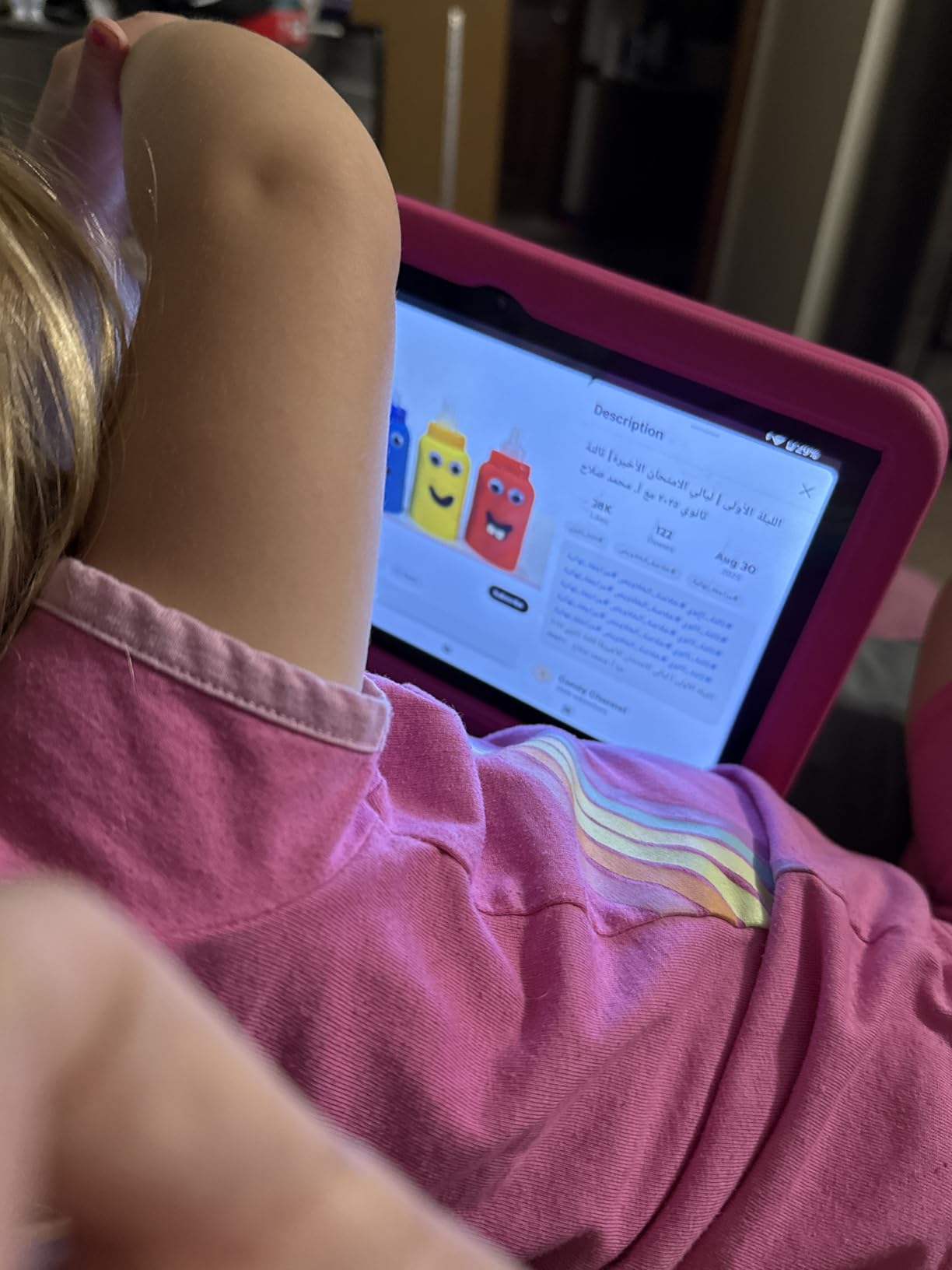 2025 Upgraded Android 14 Tablet, 10inch Kids Tablet, Octa-core CPU, 10GB+64GB+1TB Expand Tablets for Kids with Kids Space, Parental Control, 6000mAh Big Battery,Touchscreen Tableta (Pink) - Customer Photo 2