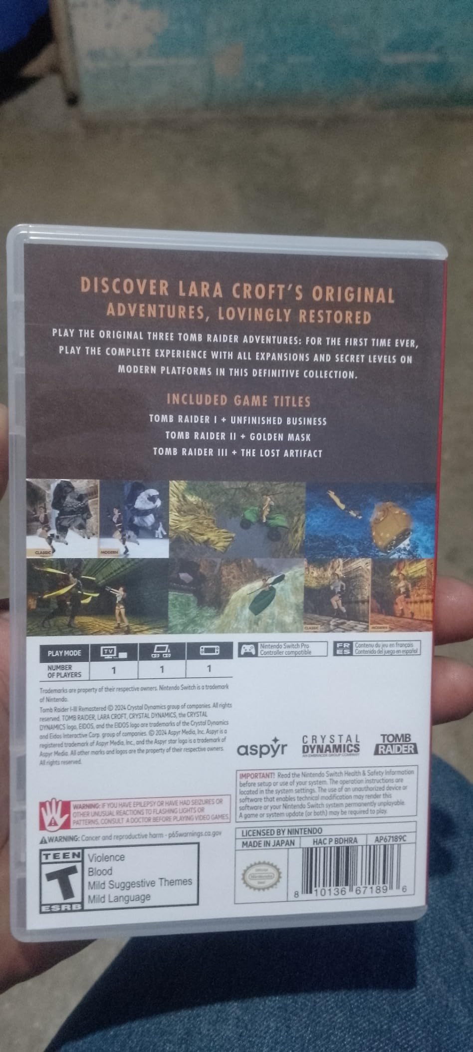 Tomb Raider I-III Remastered Starring Lara Croft - Nintendo Switch - Customer Photo 3