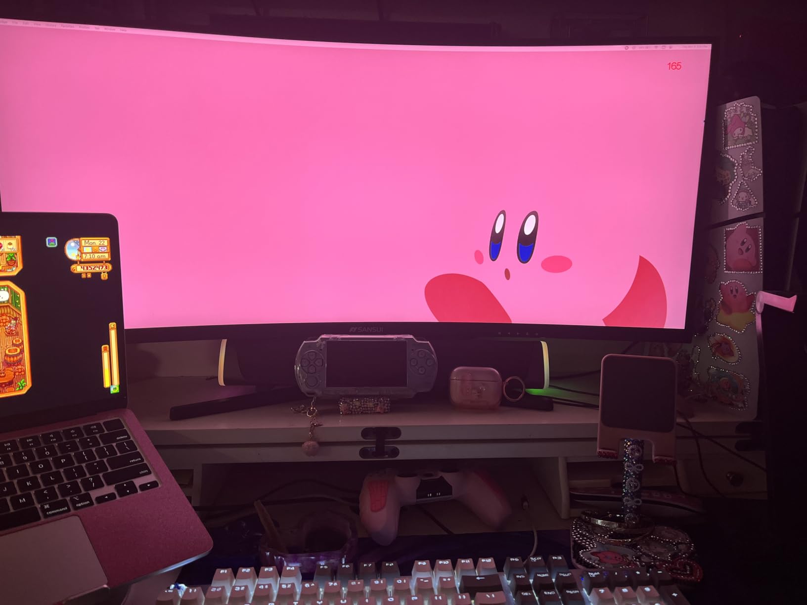 SANSUI 24 Inch Gaming Monitor 200Hz 180Hz 1Ms FreeSync HDR 110% sRGB FHD 1080P Computer Monitor HDMI DP Ports Eye Care Frameless VESA Mount Cable Management (ES-G24F4L HDMI Cable Included) - Customer Photo 2