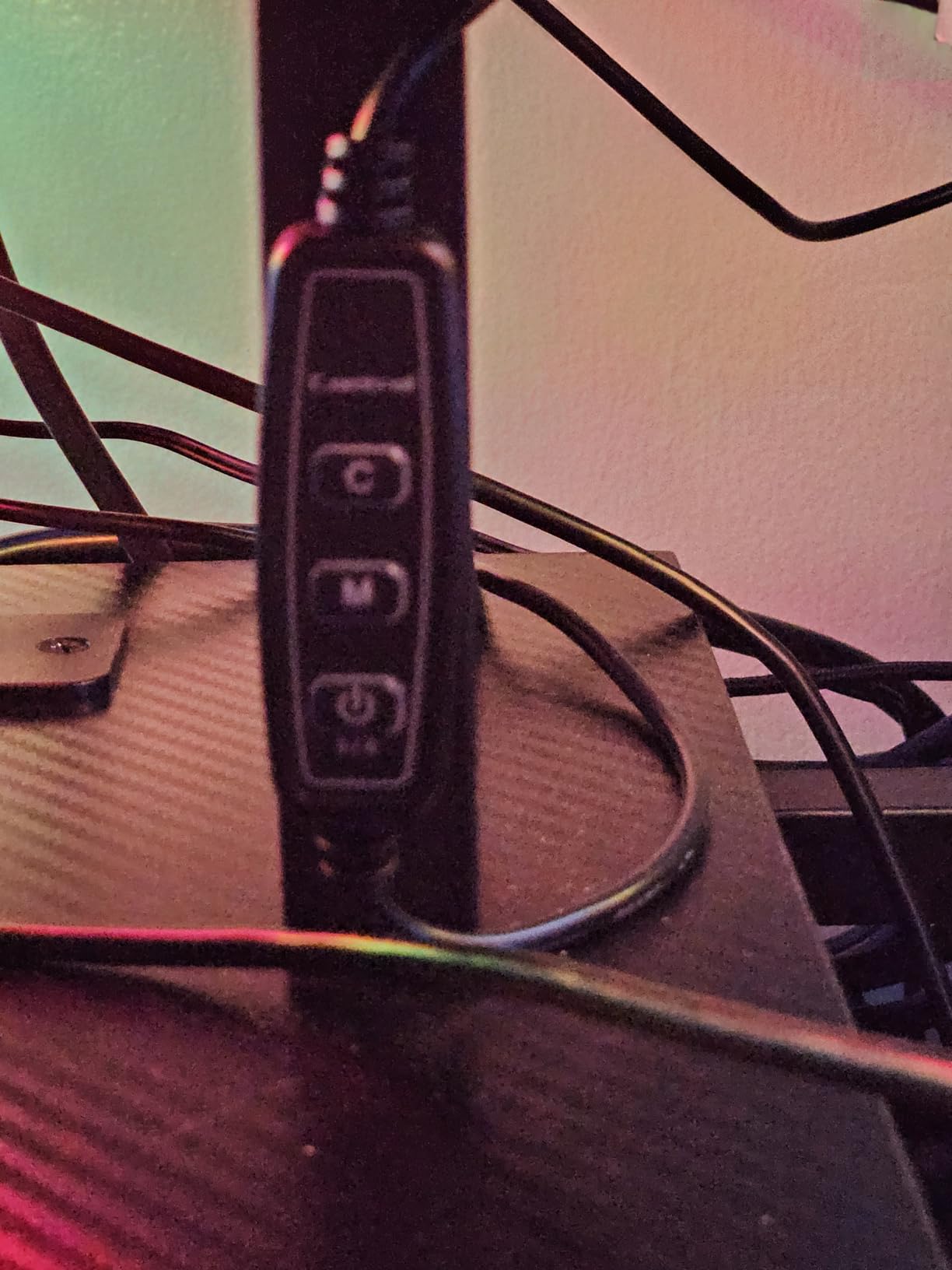 AODK 59 Inch Gaming Desk with USB Charging Ports & LED Light- Reversible Computer Desk with Storage Shelves & Monitor Stand, Modern Gamer Desk Table with Fabric Drawers & Side Hook, Carbon Fiber Black - Customer Photo 2