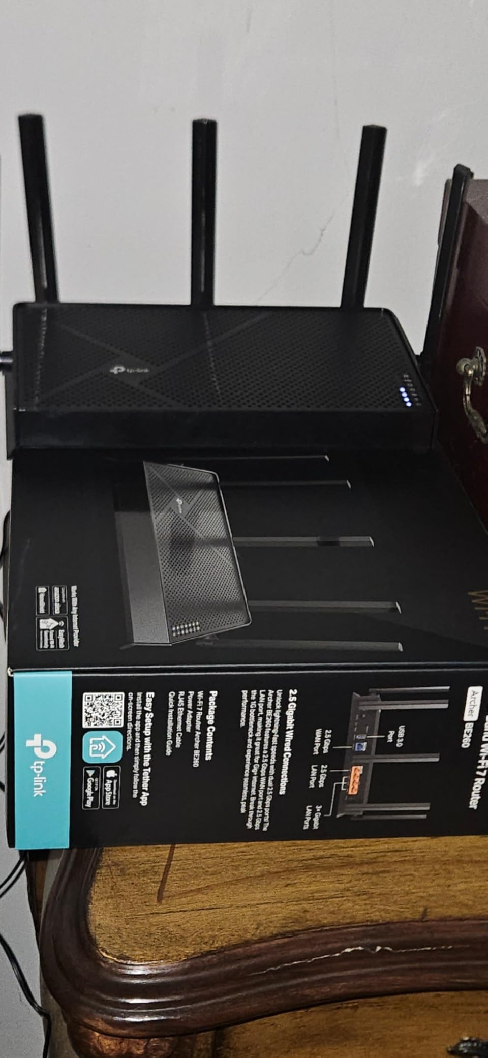 TP-Link Dual-Band BE3600 Wi-Fi 7 Router Archer BE230 | 4-Stream | 2×2.5G + 3×1G Ports, USB 3.0, 2.0 GHz Quad Core, 4 Antennas | VPN, EasyMesh, HomeShield, MLO, Private IOT | Free Expert Support - Customer Photo 2