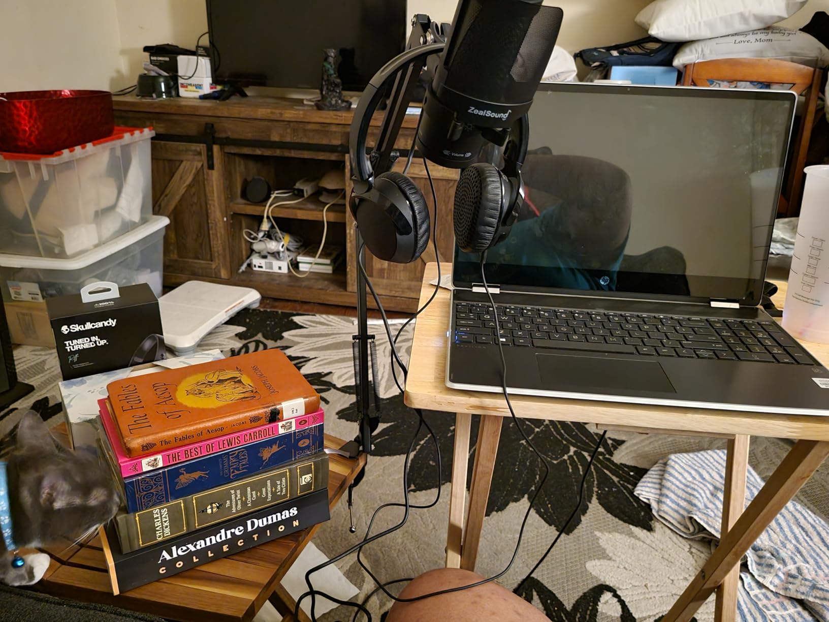 ZealSound Gaming USB Microphone,Noise Cancellation Condenser mic with RGB Light,Touch Mute,Gain,Monitoring for Streaming, Podcast, Twitch, YouTube, Discord,iPhone,iPad,PC,Computer,PS4,PS5,Mac,GamerWave - Customer Photo 1