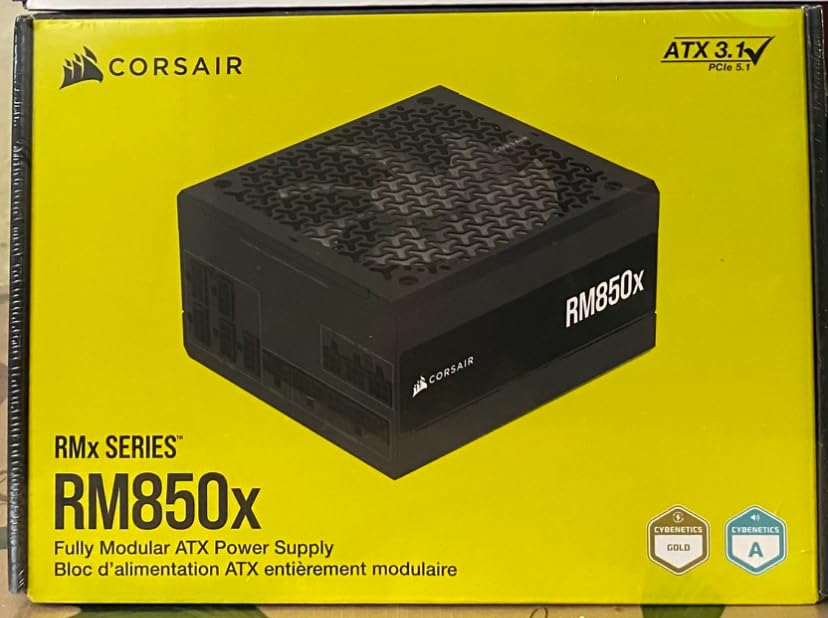 RM1000x Fully Modular Low-Noise ATX Power Supply – ATX 3.1 Compliant – PCIe 5.1 Support – Cybenetics Gold Efficiency – Native 12V-2x6 Connector – Black - Customer Photo 1