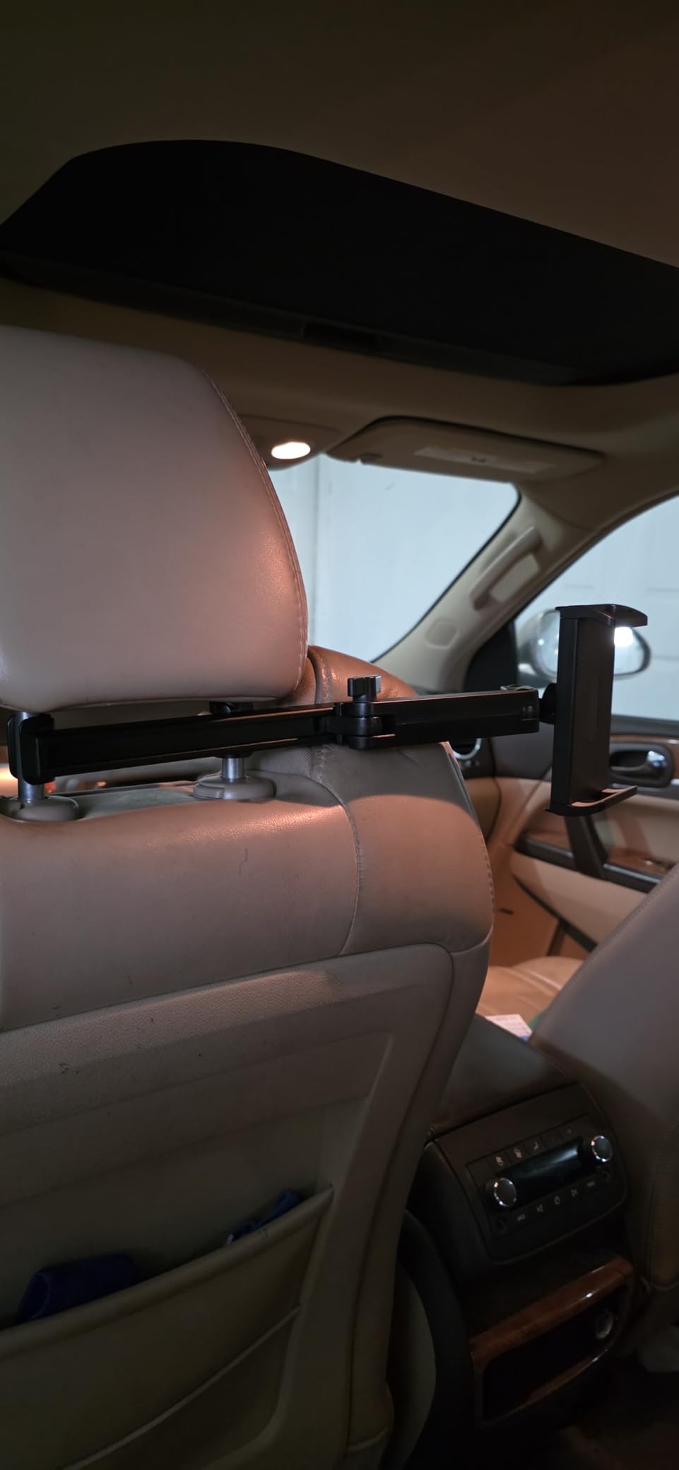 LISEN Tablet Holder for Car Headrest, iPad Holder for Car Backseat Road Trip Essentials for Kids, Headrest Tablet Mount - [95% Backseat Coverage], for iPad Pro Air Mini Galaxy All 4.7-11.9