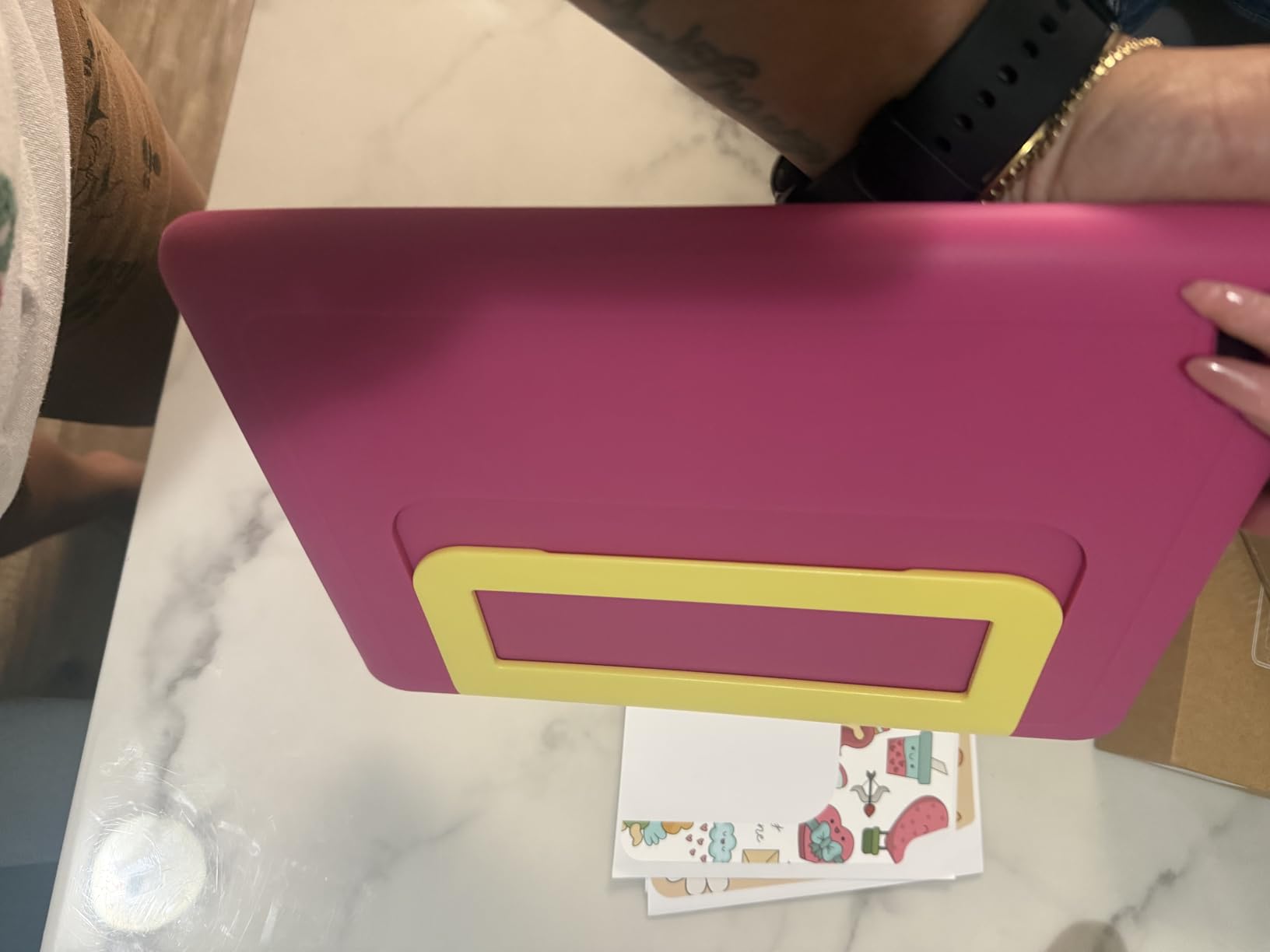 ZOFYWNAS Kids Tablet 10 Inch Android 14 Tablet for Kids Ages 3-12, Octa-Core with Case, Parental Controls,14GB+64GB Storage (TF Expand 1TB), 5G WiFi, BT5.3, Green - Customer Photo 1