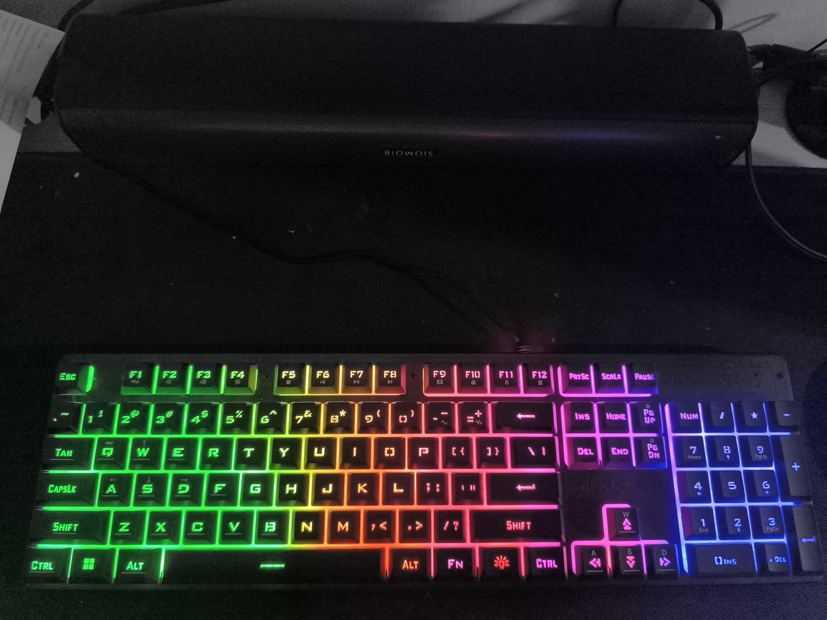 Redragon K521 Upgrade Rainbow LED Gaming Keyboard, 104 Keys Wired Mechanical Feeling Keyboard with Multimedia Keys, One-Touch Backlit, Anti-Ghosting, Compatible with PC, Mac, PS4/5, Xbox Customer Review Redragon K521 Upgrade Rainbow LED Gaming Keyboard, 104 Keys Wired Mechanical Feeling Keyboard with Multimedia Keys, One-Touch Backlit, Anti-Ghosting, Compatible with PC, Mac, PS4/5, Xbox - Customer Photo 4