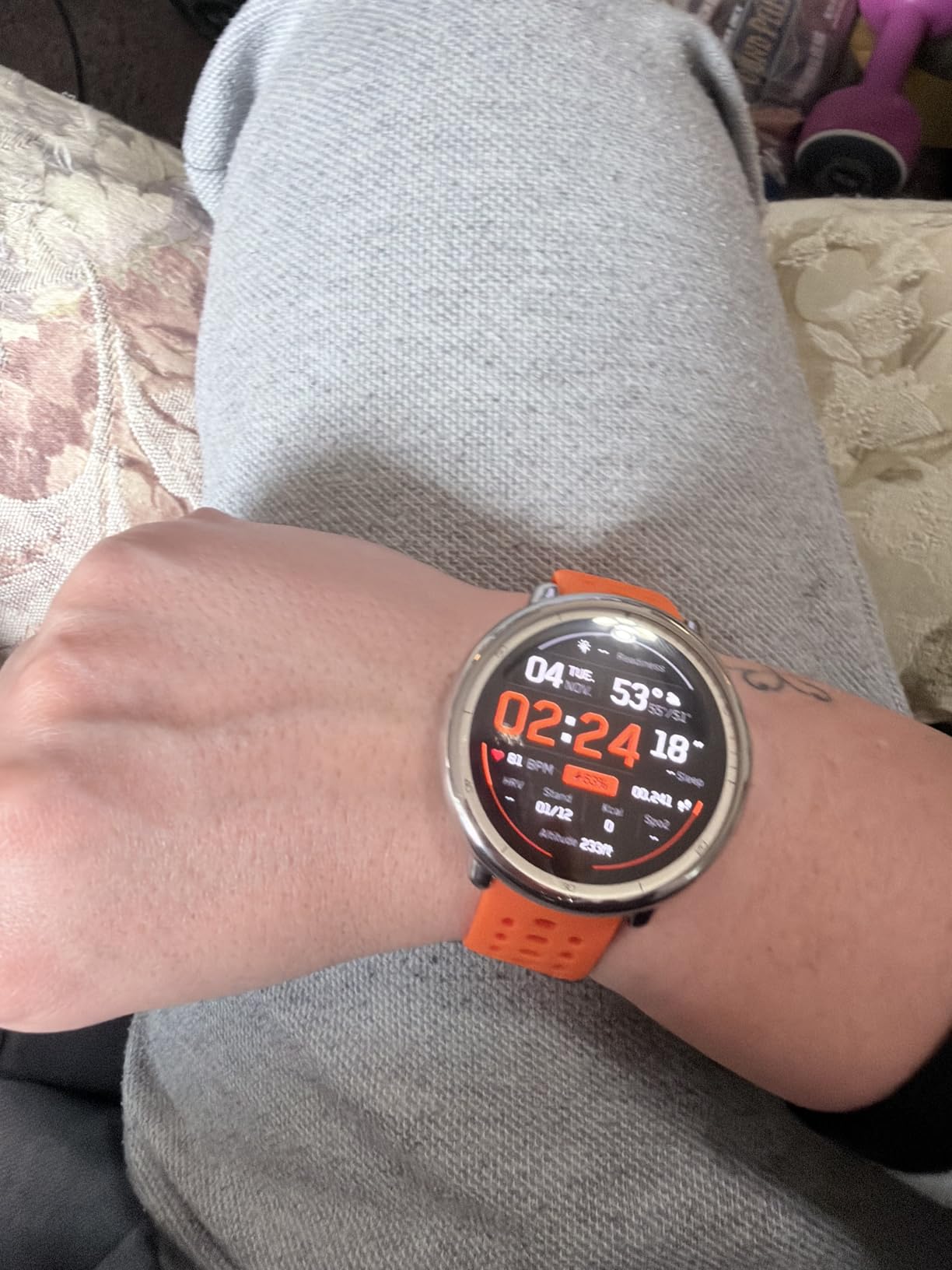 Amazfit Active 2 Sport Smart Watch Fitness Tracker for Android and iPhone, 44mm, 10 Day Battery, Water Resistant, GPS Maps, Sleep Monitor, 160+ Workout Modes, 400 Face Styles, Silicone Strap, Free App - Customer Photo 2