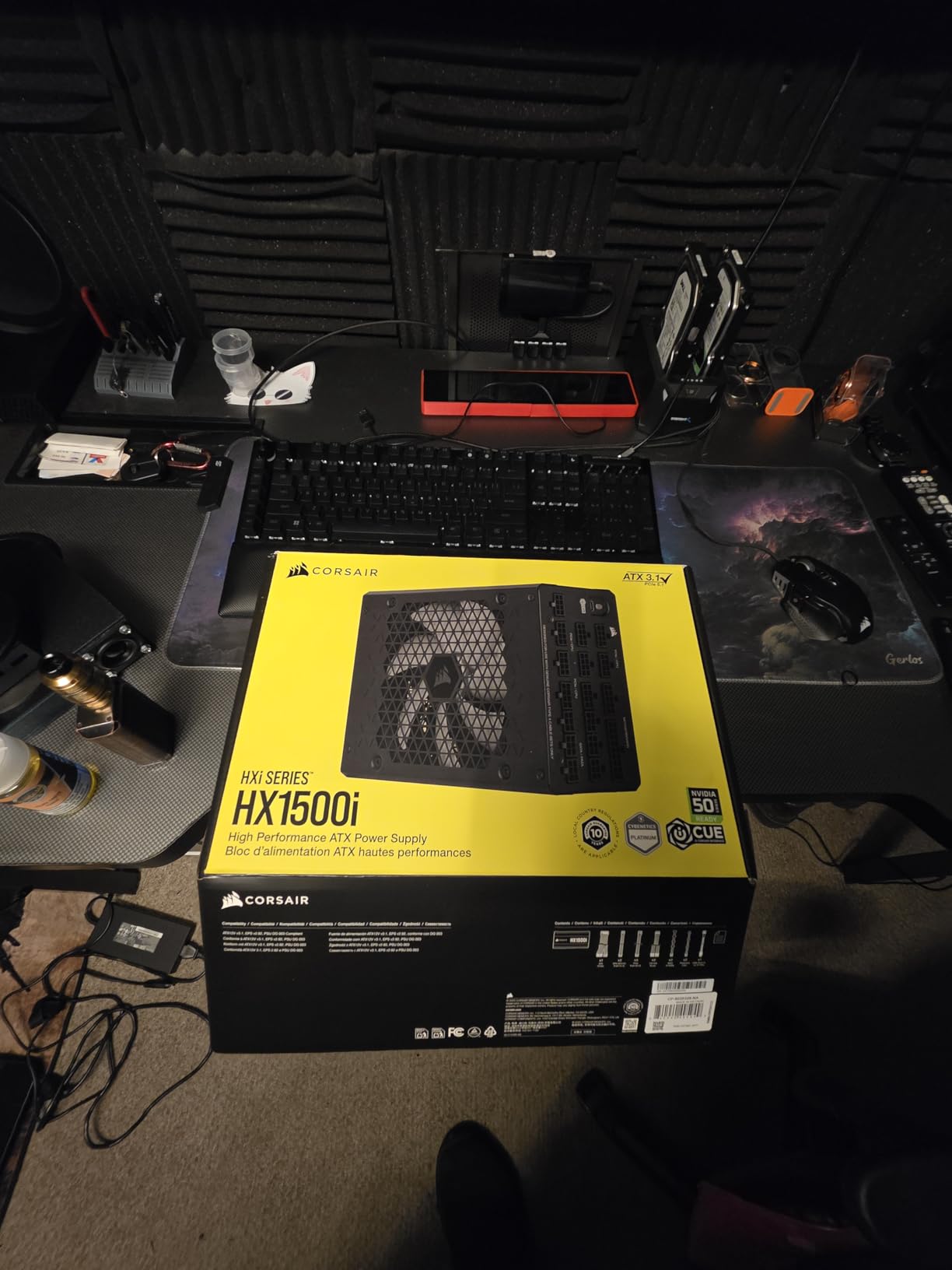 HX1500i (2025) Fully Modular Ultra-Low Noise ATX Power Supply with 12V-2x6 Cable – ATX 3.1 & PCIe 5.1 Compliant, Cybenetics Platinum Efficiency, Fluid Dynamic Bearing Fan – Black - Customer Photo 2