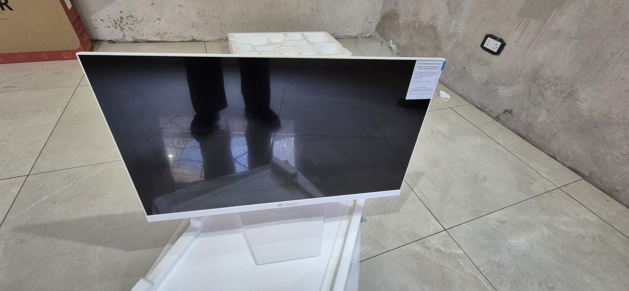 CRUA 34'' Ultrawide Gaming Monitor, 21:9 UWQHD 3440x1440 80Hz IPS Panel Computer Monitors with Built-in Speakers, Supports FreeSync, 120% sRGB, Blue Light Filter, HDMI 2.0 & DP 1.4, Wall-Mountable - Customer Photo 2