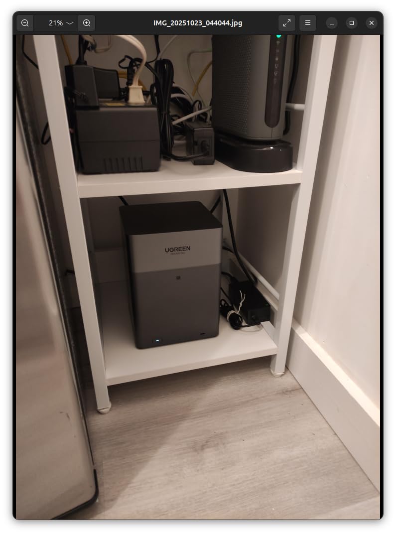 UGREEN NASync DH2300 2-Bay Desktop NAS, Support Capacity 60TB (Diskless), Remote Access, AI Photo Album, Beginner Friendly System, 4GB LPDDR4X RAM,1GbE, 4K HDMI, Network Attached Storage(Diskless) Customer Review UGREEN NASync DH2300 2-Bay Desktop NAS, Support Capacity 60TB (Diskless), Remote Access, AI Photo Album, Beginner Friendly System, 4GB LPDDR4X RAM,1GbE, 4K HDMI, Network Attached Storage(Diskless) - Customer Photo 2