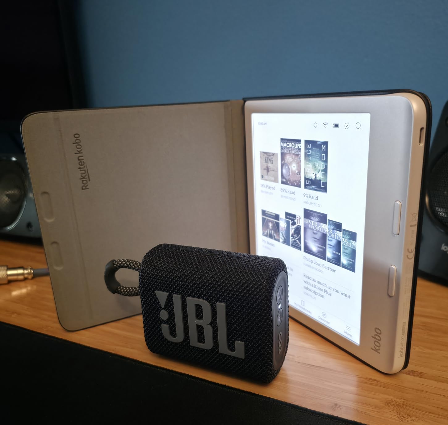 JBL Go 3 - Portable Mini Bluetooth Speaker, big audio and punchy bass, IP67 waterproof and dustproof, 5 hours of playtime, speaker for home, outdoor and travel (Teal) - Customer Photo 2