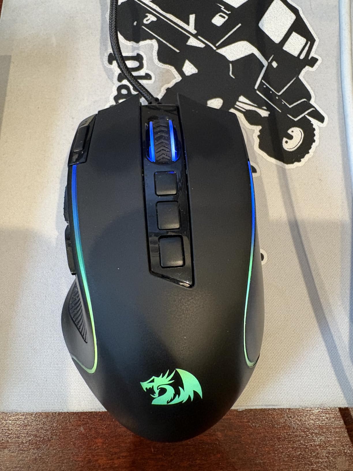 Redragon M612 Predator RGB Gaming Mouse, 8000 DPI Wired Optical Mouse with 11 Programmable Buttons & 5 Backlit Modes, Software Supports DIY Keybinds Rapid Fire Button - Customer Photo 1