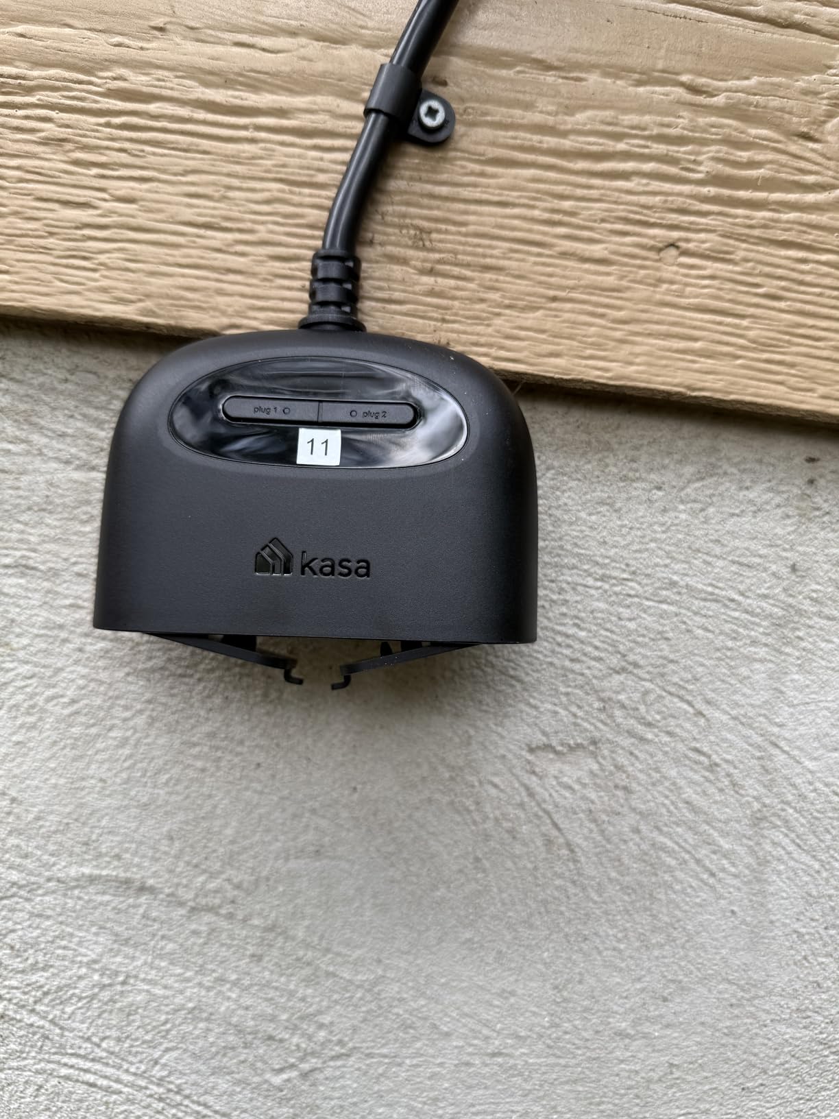 Kasa Outdoor Smart Plug, Smart Home Wi-Fi Outlet with 2 Sockets, IP64 Weather Resistance, Compatible with Alexa, Google Home & IFTTT, No Hub Required, ETL Certified(EP40), Black Customer Review Kasa Outdoor Smart Plug, Smart Home Wi-Fi Outlet with 2 Sockets, IP64 Weather Resistance, Compatible with Alexa, Google Home & IFTTT, No Hub Required, ETL Certified(EP40), Black - Customer Photo 5