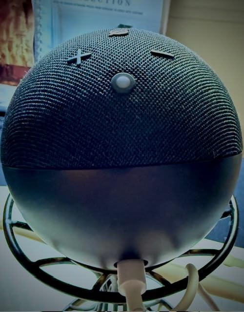 Amazon Echo Dot (newest model) - Vibrant sounding speaker with Alexa+ Early Access, Great for bedrooms, dining rooms and offices, Deep Sea Blue - Customer Photo 1