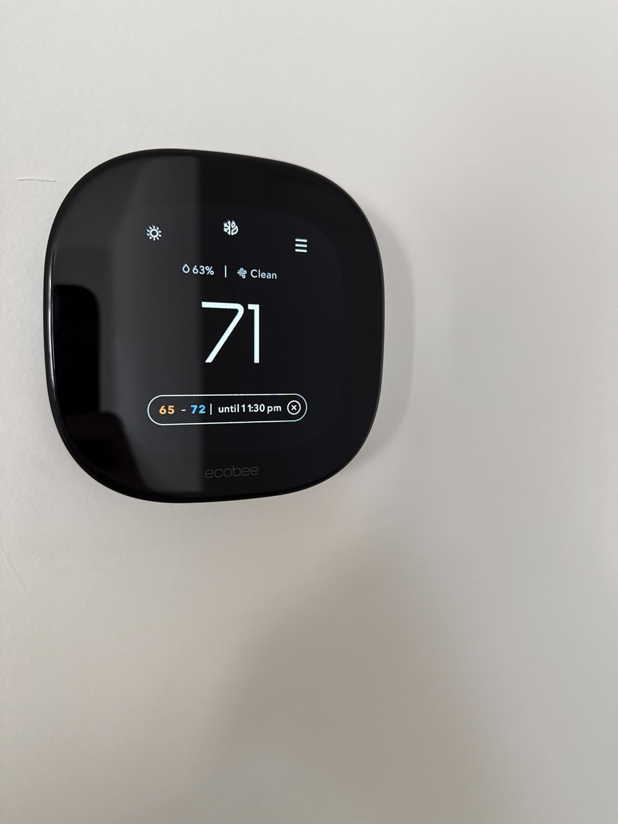 ecobee Smart Thermostat Premium with Smart Sensor and Air Quality Monitor - Programmable Wifi Thermostat - Works with Siri, Alexa, Google Assistant Customer Review ecobee Smart Thermostat Premium with Smart Sensor and Air Quality Monitor - Programmable Wifi Thermostat - Works with Siri, Alexa, Google Assistant - Customer Photo 1