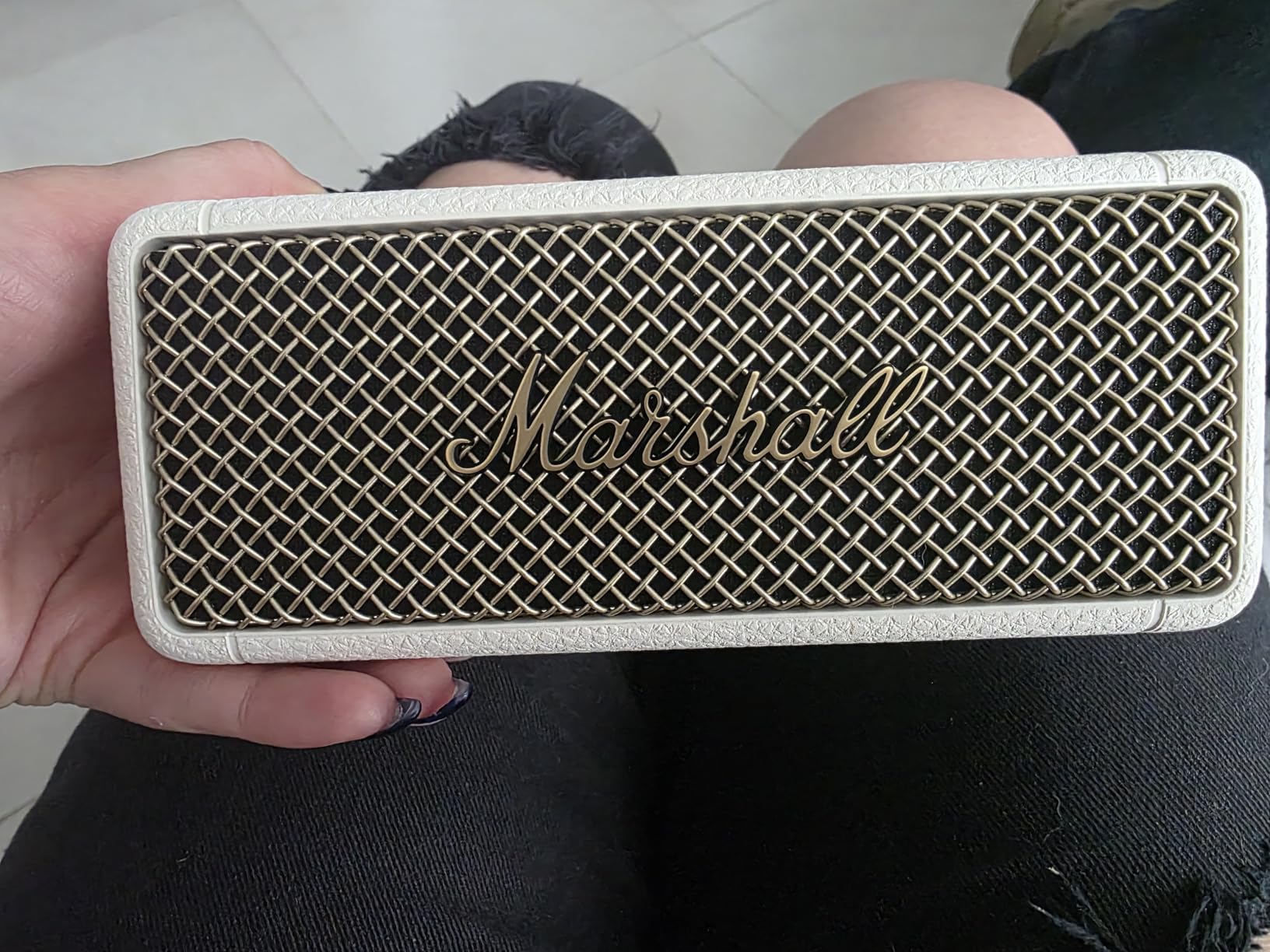 Marshall Emberton II Portable Bluetooth Speaker, Black & Brass - Customer Photo 1