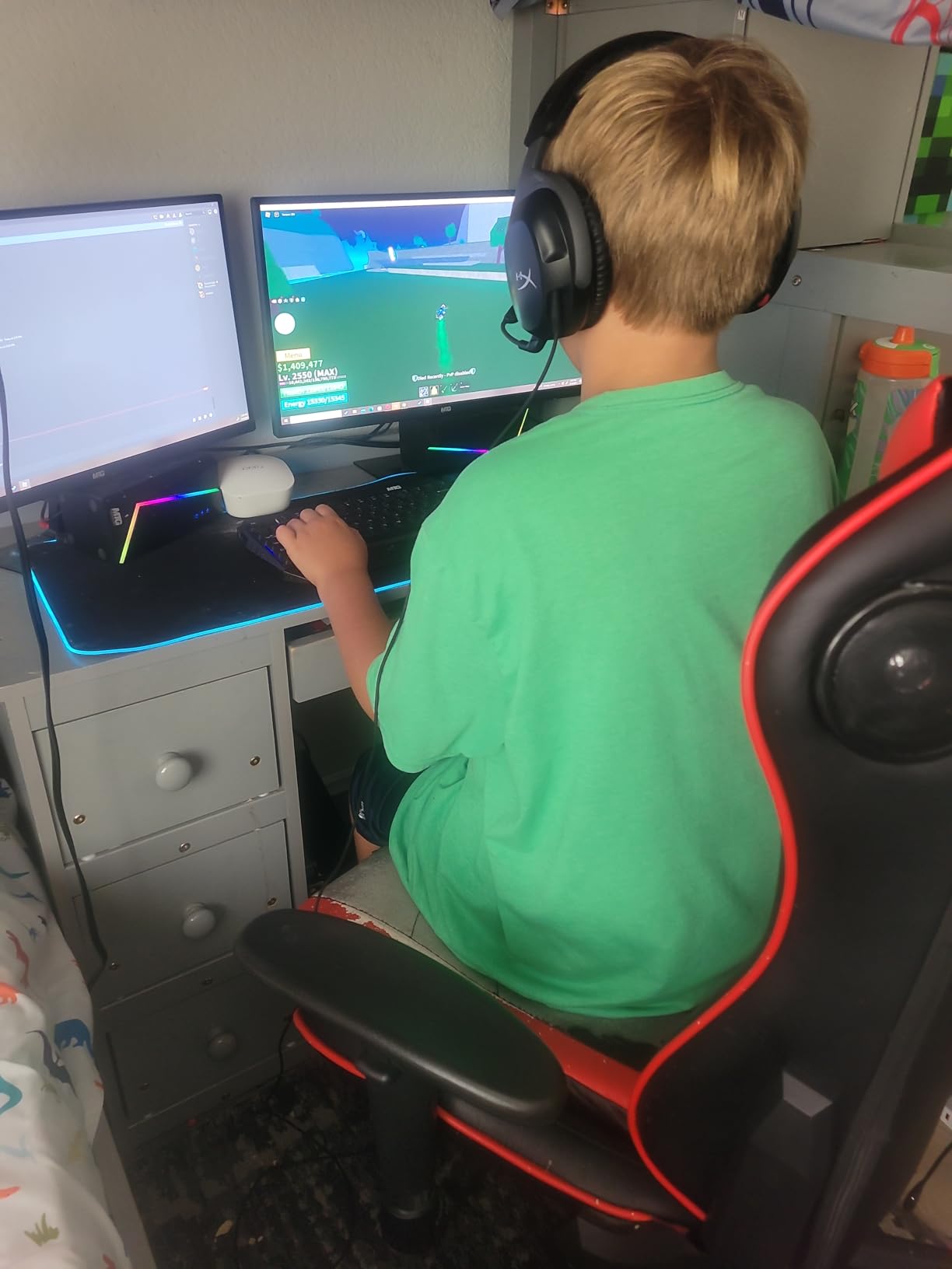 HyperX Cloud Stinger 2 – Gaming Headset, DTS Headphone:X Spatial Audio, Lightweight Over-Ear Headset with mic, Swivel-to-Mute Function, 50mm Drivers, PC Compatible, Black - Customer Photo 2