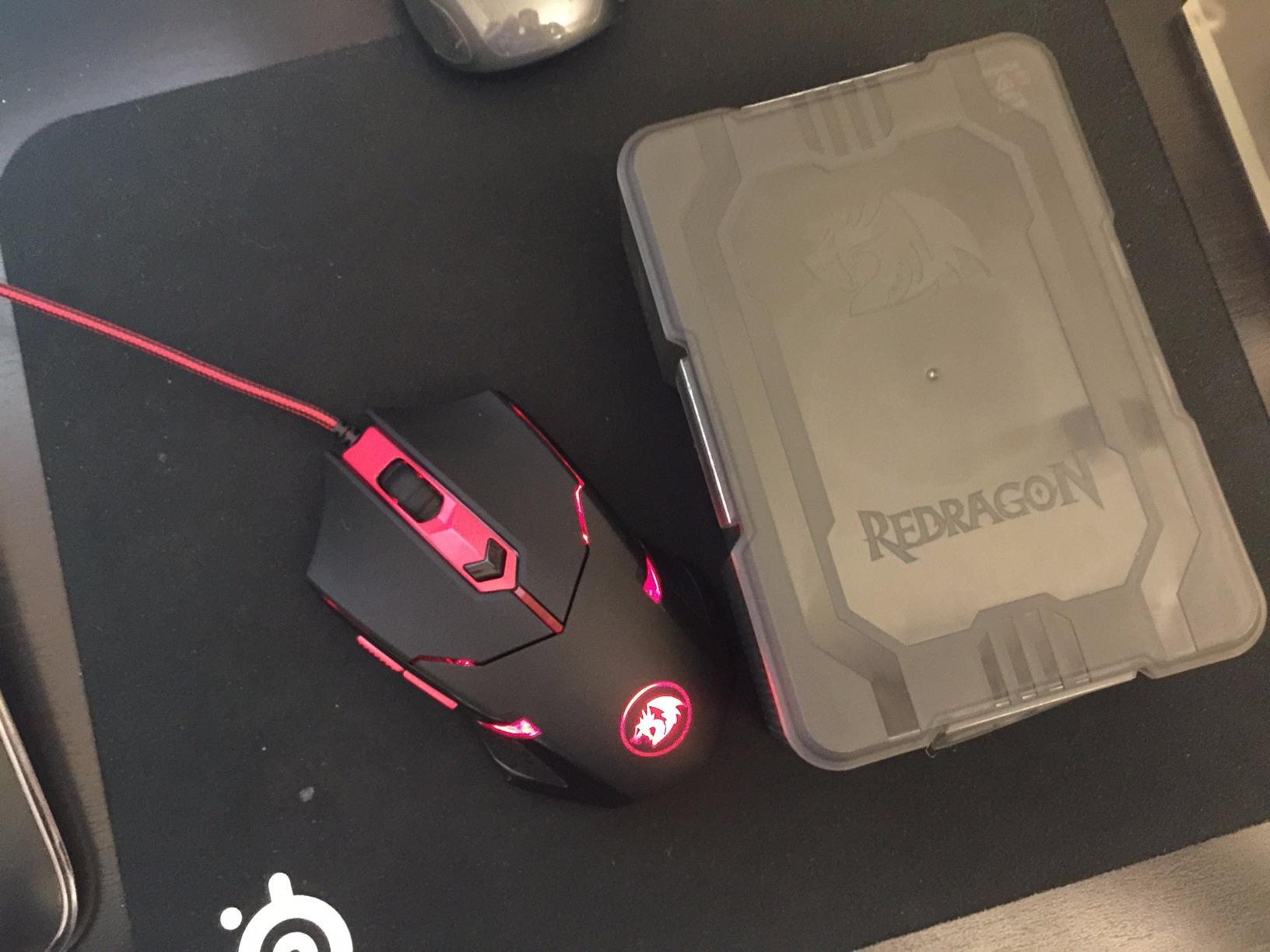 Redragon Gaming Mouse, Wired Gaming Mouse with RGB Backlit, 8000 DPI Adjustable, Mouse with 9 Programmable Macro Buttons & Fire Button, Software Supports DIY Keybinds, M910-K - Customer Photo 1