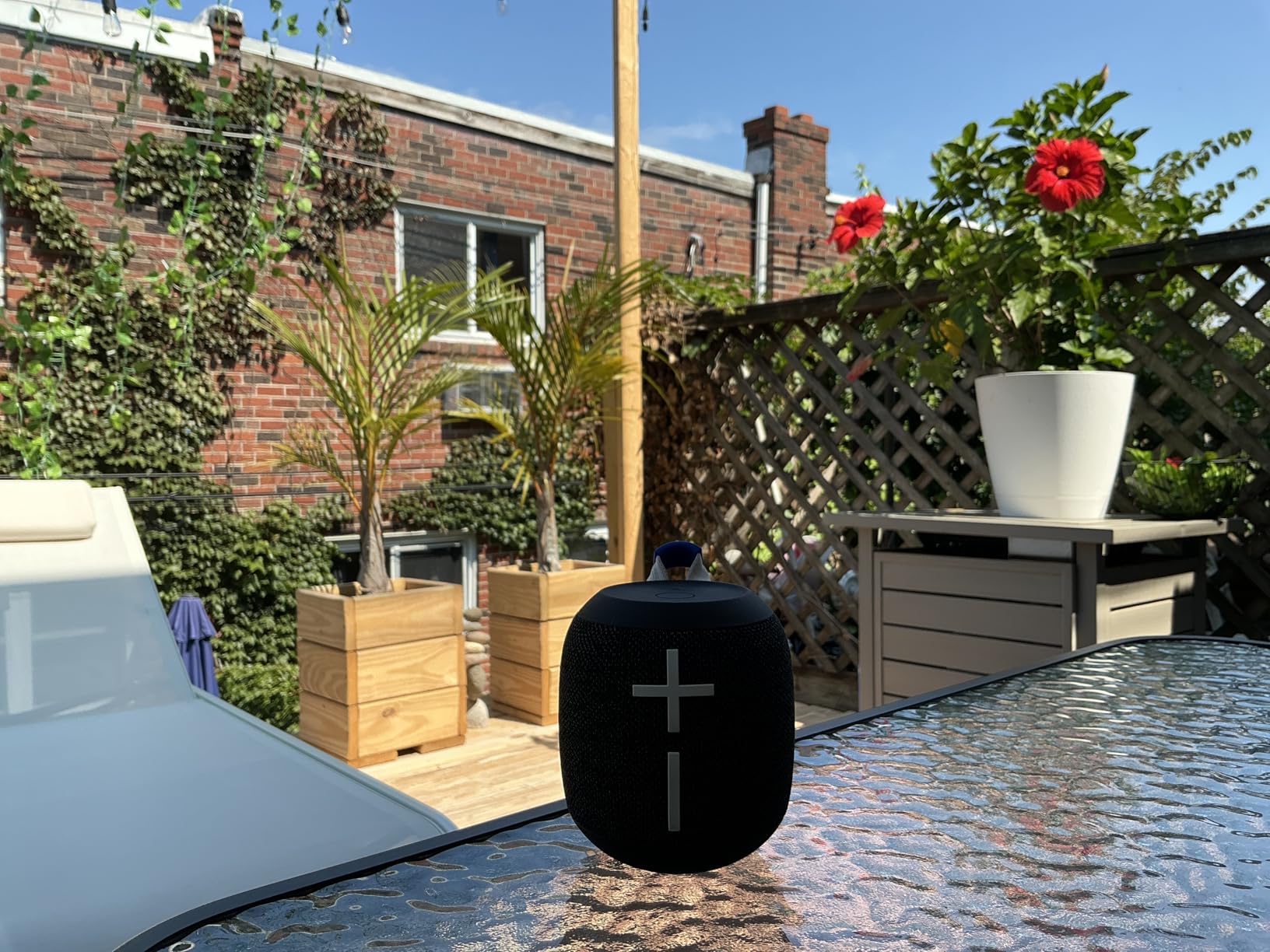 Ultimate Ears WONDERBOOM 4 Outdoor Speakers Bluetooth Waterproof with Big Bass & 360-Degree Sound, Dustproof Floating Wireless Speaker, 131ft Range - Blue - Customer Photo 1