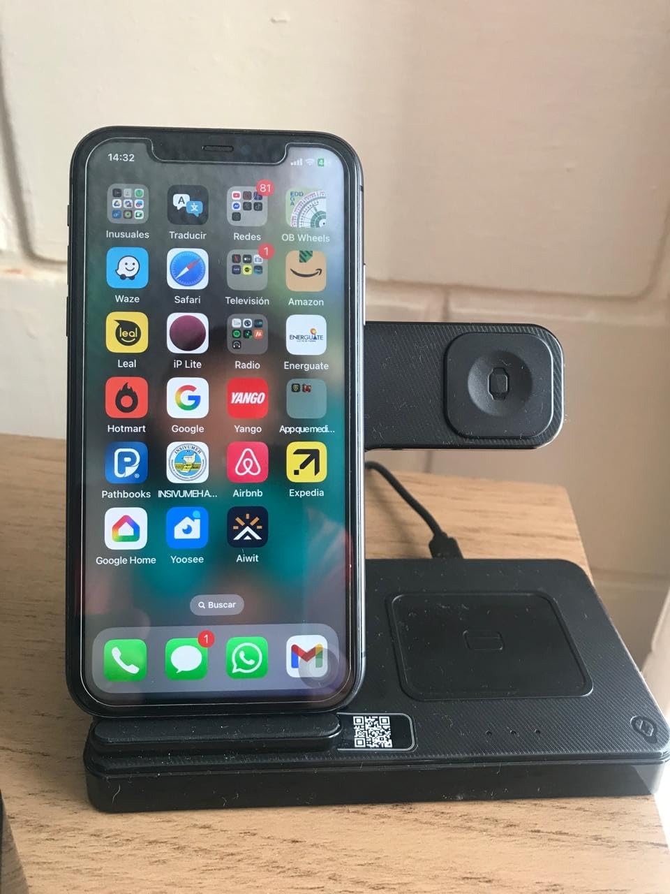 Wireless Charger iPhone Charging Station: 3 in 1 Charger Stand Multiple Devices for Apple - iPhone 17 16e 16 15 14 Pro Max 13 12 11 - Watch 10 9 8 7 6 5 4 3 2 SE and Ultra Series - Airpods 4 3 Pro - Customer Photo 5