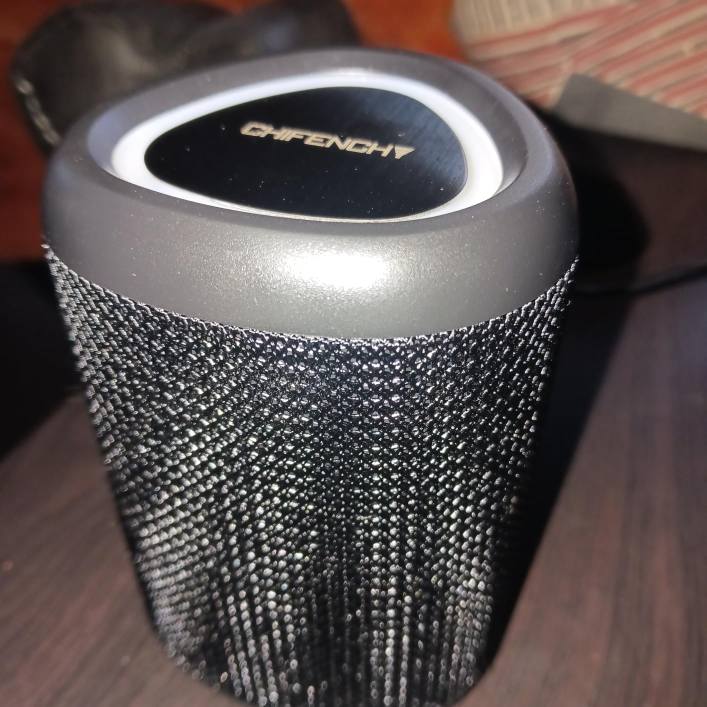 Portable Bluetooth Speaker with Lights, Stocking Stuffers, Powerful Crystal Clear Sound, IPX5 Waterproof, All Day Playtime, BT 5.3, TWS Paring, Small Wireless Speaker for Outdoor, White Elephant Gifts - Customer Photo 1