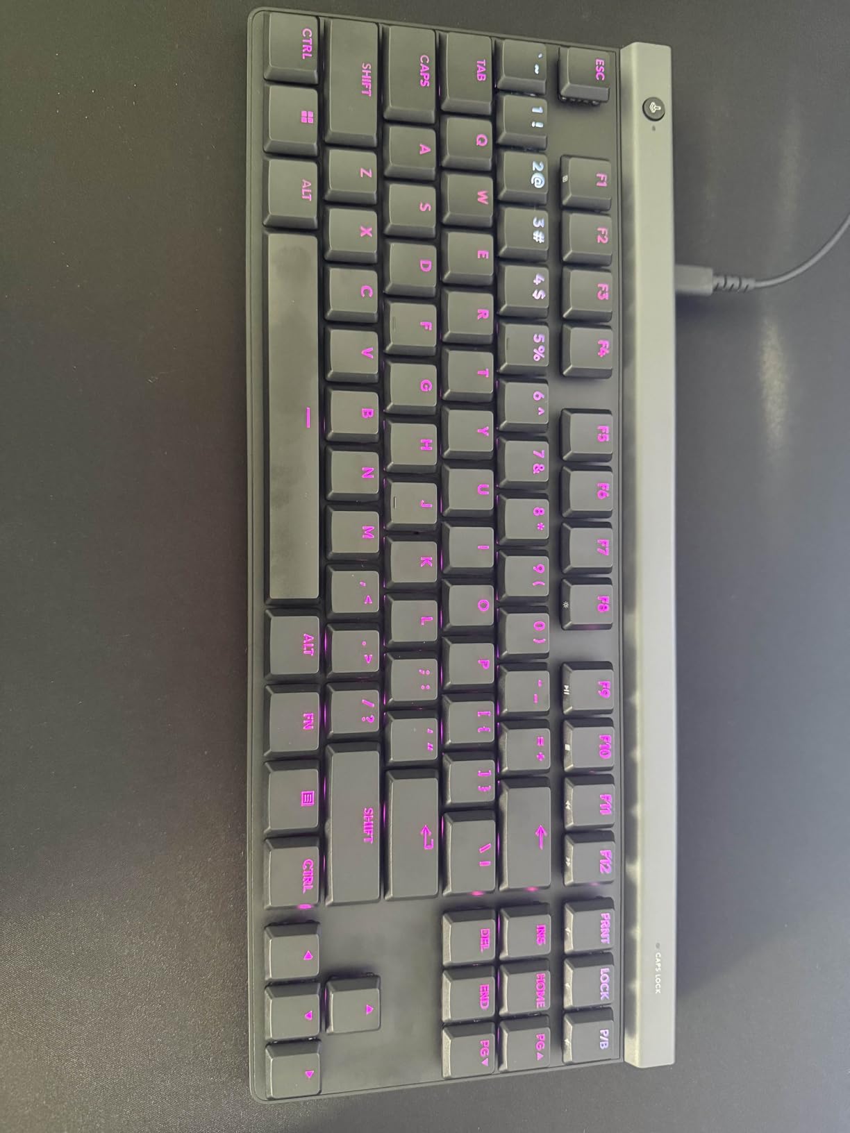 Logitech G515 Lightspeed TKL Low Profile Wireless Gaming Keyboard, LIGHTSYNC RGB, Thin Tenkeyless Design, Double-Shot PBT Keycaps, Linear (Red) Mechanical Switches - Black - Customer Photo 1