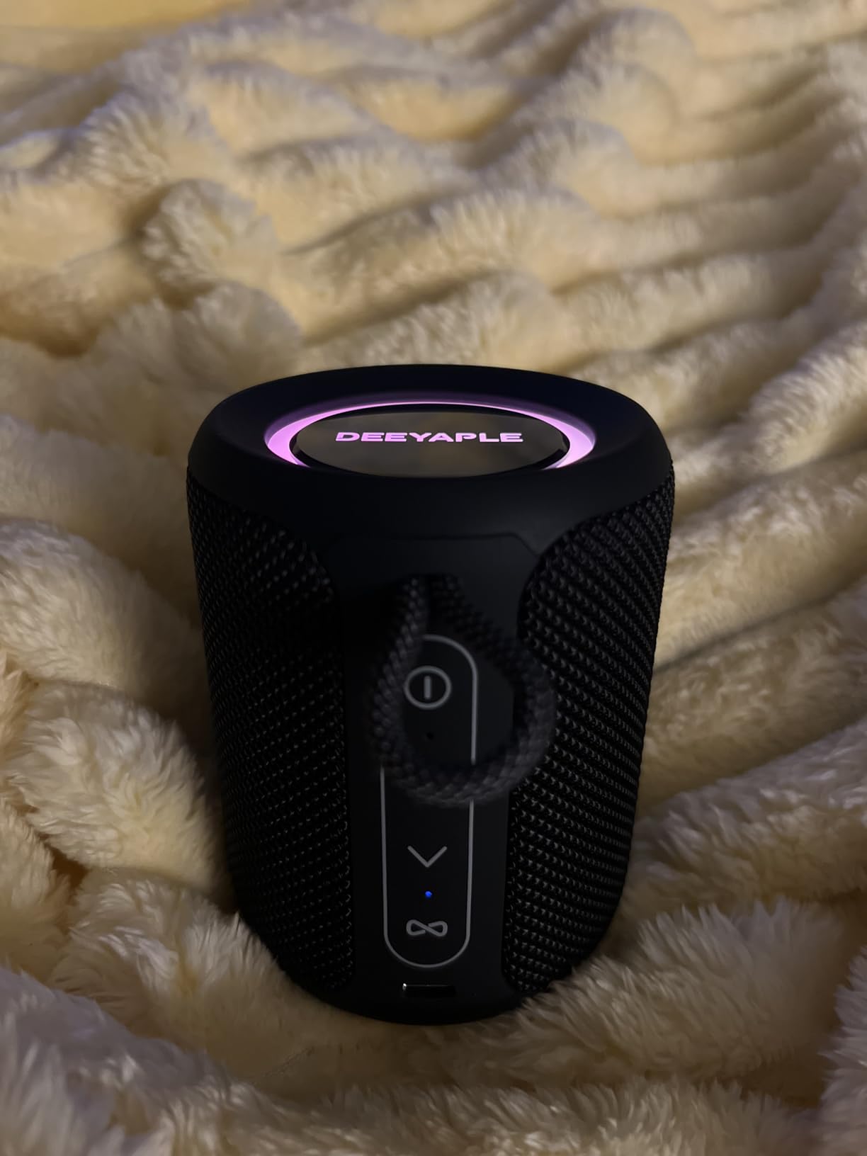 Bluetooth Speaker Wireless,IP67 Waterproof & Dustproof Portable Speaker with Lights,15W Loud Stereo Sound, 2500mAh Battery All Day Playtime, TWS Pairing, BT5.3, Home/Party/Outdoor/Beach (Black) Customer Review Bluetooth Speaker Wireless,IP67 Waterproof & Dustproof Portable Speaker with Lights,15W Loud Stereo Sound, 2500mAh Battery All Day Playtime, TWS Pairing, BT5.3, Home/Party/Outdoor/Beach (Black) - Customer Photo 1