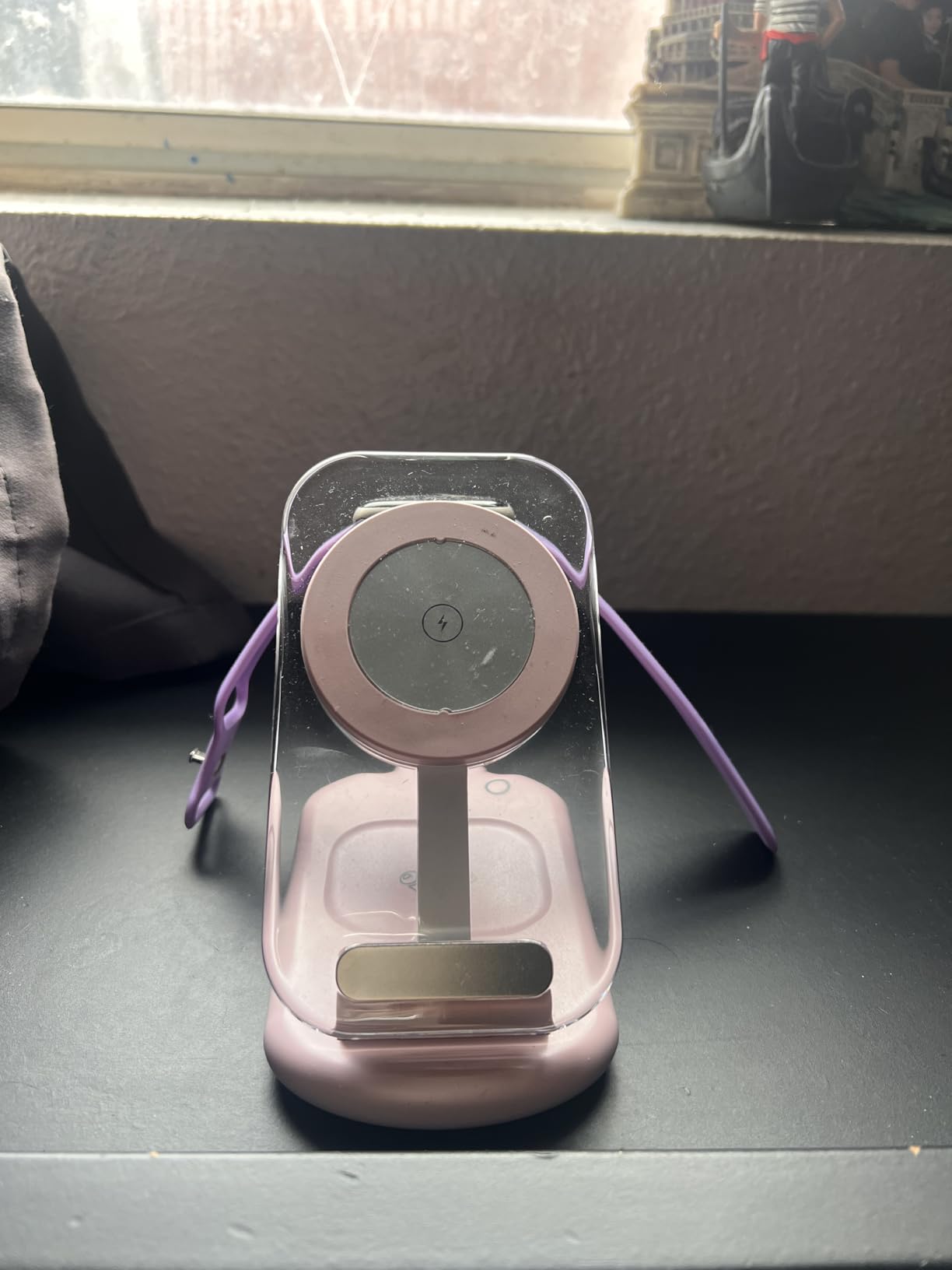 3 in 1 Magnetic Wireless Charging Station for Apple Devices, Fast Foldable Travel Mag-Safe Charger Stand with Night Light for iPhone 17 16 15 14 13 12 Series, Apple Watch/AirPods Pro, PK - Customer Photo 1