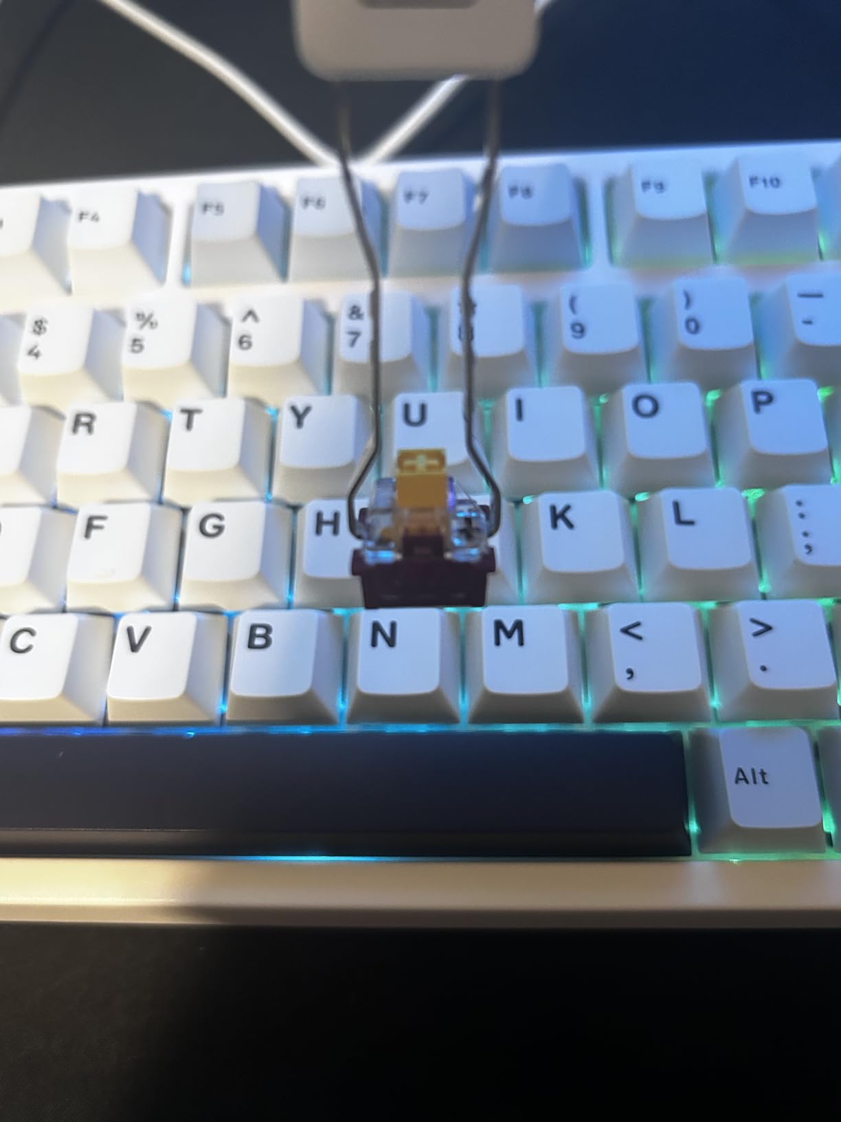 GK GAMAKAY TK68 HE Rapid Trigger Mechanical Keyboard Hall Effect Hot-swap Magnetic Switch, Snap Tap, 68 Keys PBT Keycap Bluetooth/2.4GHz/Wired 65% RGB Esports Gaming Keyboard (Magnetic Phoenix Switch) - Customer Photo 2