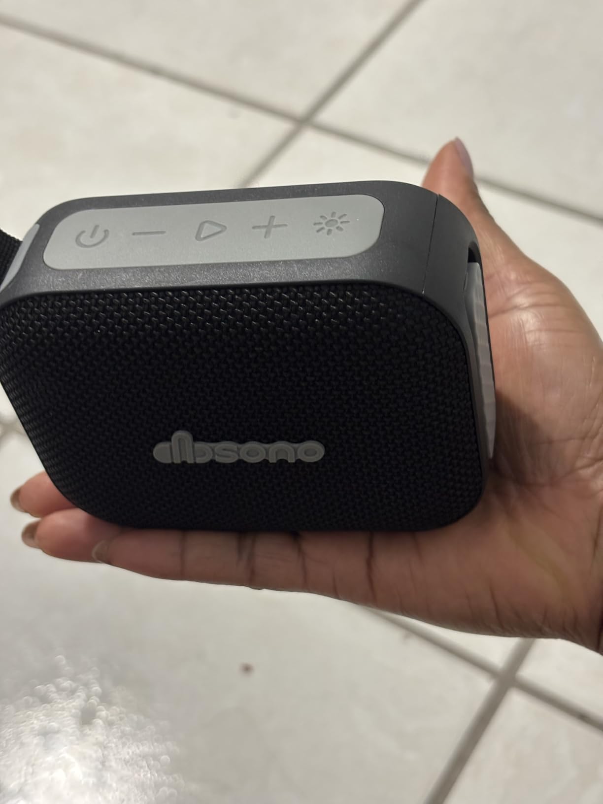 Portable Bluetooth Speaker Waterproof Gift: Birthday Christmas White Elephant Gifts Stocking Stuffers for Adults Teens Women Men, IPX5 HD Sound Up to 24H Playtime, Cool Tech for Boys Girls-Black Customer Review Portable Bluetooth Speaker Waterproof Gift: Birthday Christmas White Elephant Gifts Stocking Stuffers for Adults Teens Women Men, IPX5 HD Sound Up to 24H Playtime, Cool Tech for Boys Girls-Black - Customer Photo 2