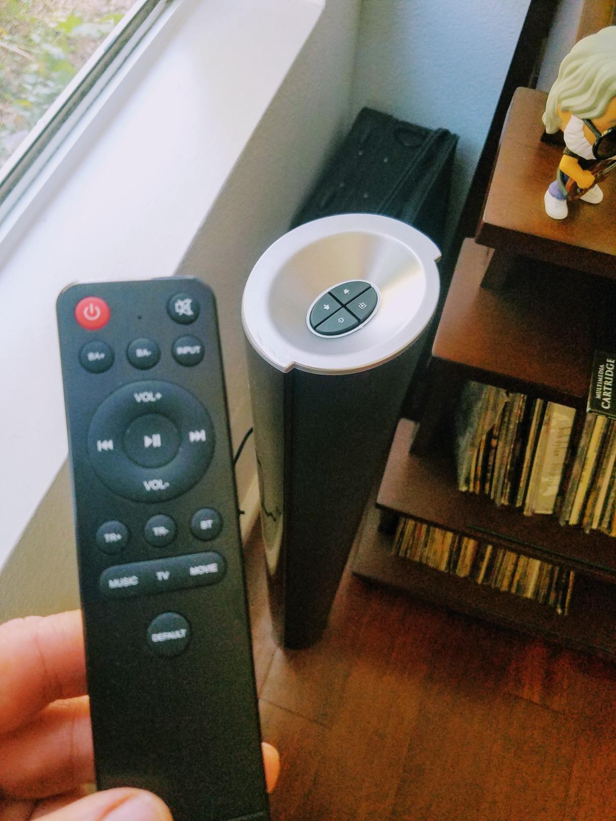 Wohome 2.1 Sound Bar for Smart TV with Built-in Subwoofer, 6 Levels Voice Enhancement, 15 Inches Small TV Soundbar Speakers with Bluetooth 5.3/ARC/Optical/AUX/USB Connection, 3 EQ Modes, Wall Mount - Customer Photo 1