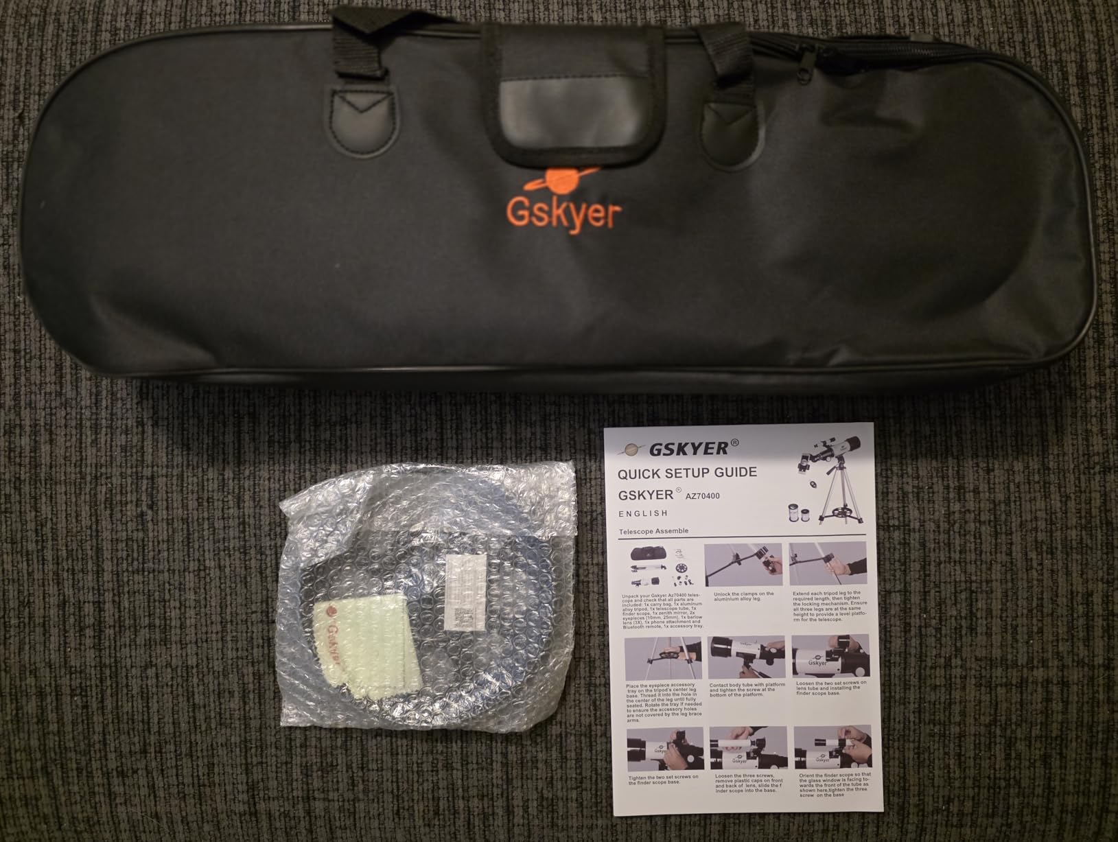 Gskyer Telescope, 70mm Aperture 400mm AZ Mount Astronomical Refracting Telescope for Kids Beginners customer photo 1