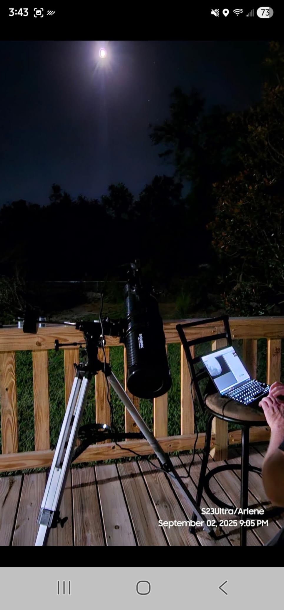 Telescope 130EQ Newtonian Reflector Telescopes for Adults, Professional Telescopes for Adults Astronomy, Comes with 1.5X Barlow Lens Smartphone Adapter & 13% T Moon Filter customer photo 2