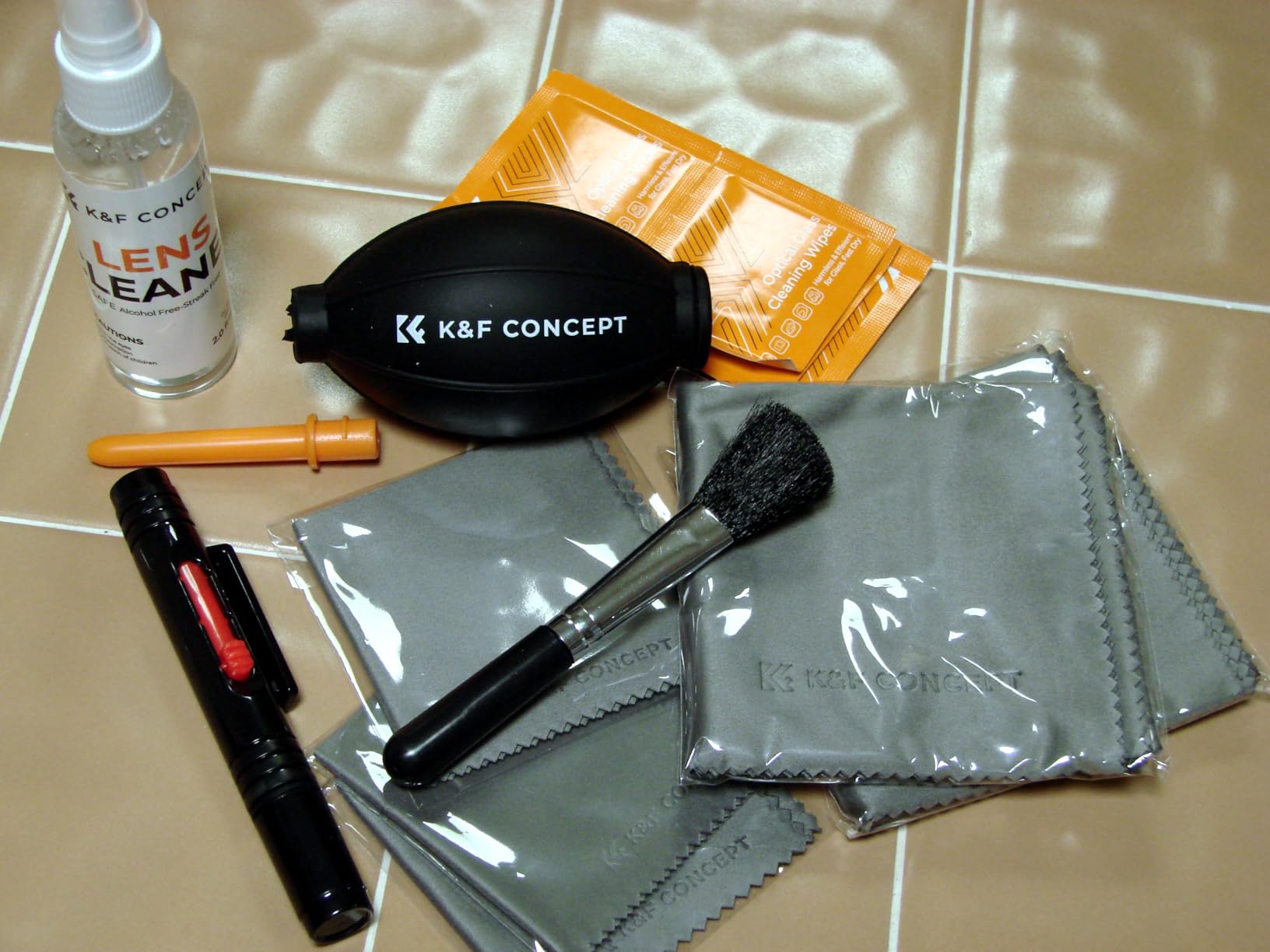 K&F CONCEPT 15-1 Professional Cleaning Kit for DSLR Cameras and Sensitive Electronics, Bundle with Lens Cleaner - Camera Accessories & Photography Accessorie for DSLR Camera Lens Filter Cell Phones customer photo 2