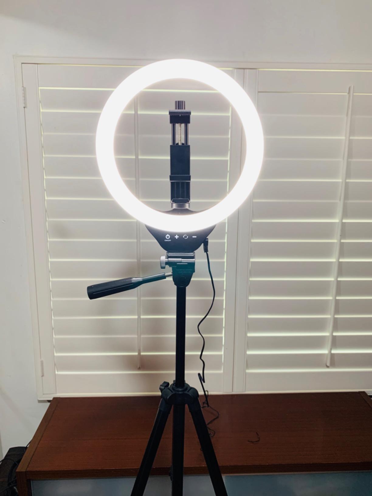 Torjim 12 Inch Video Light Kit for Creators, 30W High Brightness Studio Lights with Tripod Stand & Phone Holder, 3000-6500K Adjustable Photography Lighting customer photo 2